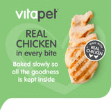 Vitapet Chewz Dog Treats Chicken Rawhide Bone Bag 1pack