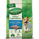 Nature's Gift Sustain Dry Dog Food features chicken for healthy weight, enriched with veggies, fiber, and essential nutrients for vitality.