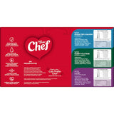 Chef Classic Wet Cat Food Variety Lovers pack featuring 18 pouches of Ocean Fish, Rabbit, and Lamb flavors for picky eaters.