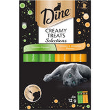 Dine Cat Treats Creamy Chicken Mixed Selection Sachet 4x12g