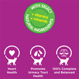 Whiskas Senior Wet Cat Food in jelly offers balanced nutrition with three flavors, promoting heart and urinary health for cats 7+.