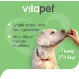Vitapet Morsomes Dog Treats Chicken Tenders, made with 97% real chicken, offer a delicious and nutritious snack for dogs.