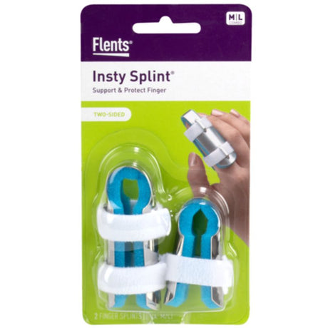 Acu-Life Finger Splint Value Pack featuring adjustable stainless steel splints with thick padding for comfort and support.