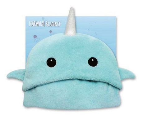 Cozy children's whale blanket that doubles as a pillow, perfect for naps, playtime, and movie nights.