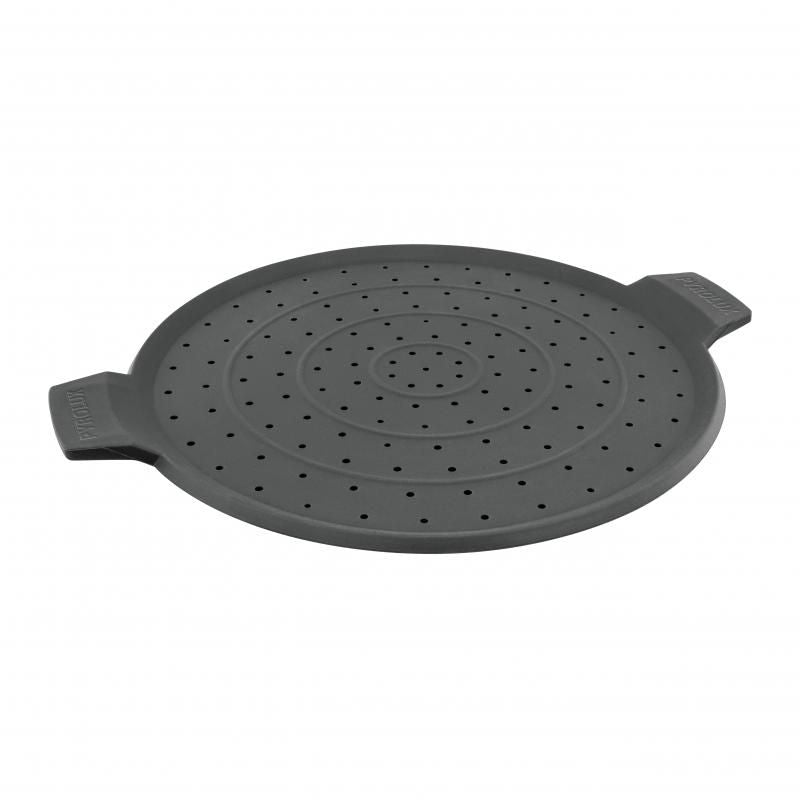 Pyrolux Silicone Splatter Guard - 32cm, non-toxic, steam-vented design for mess-free cooking with easy-grip handles.