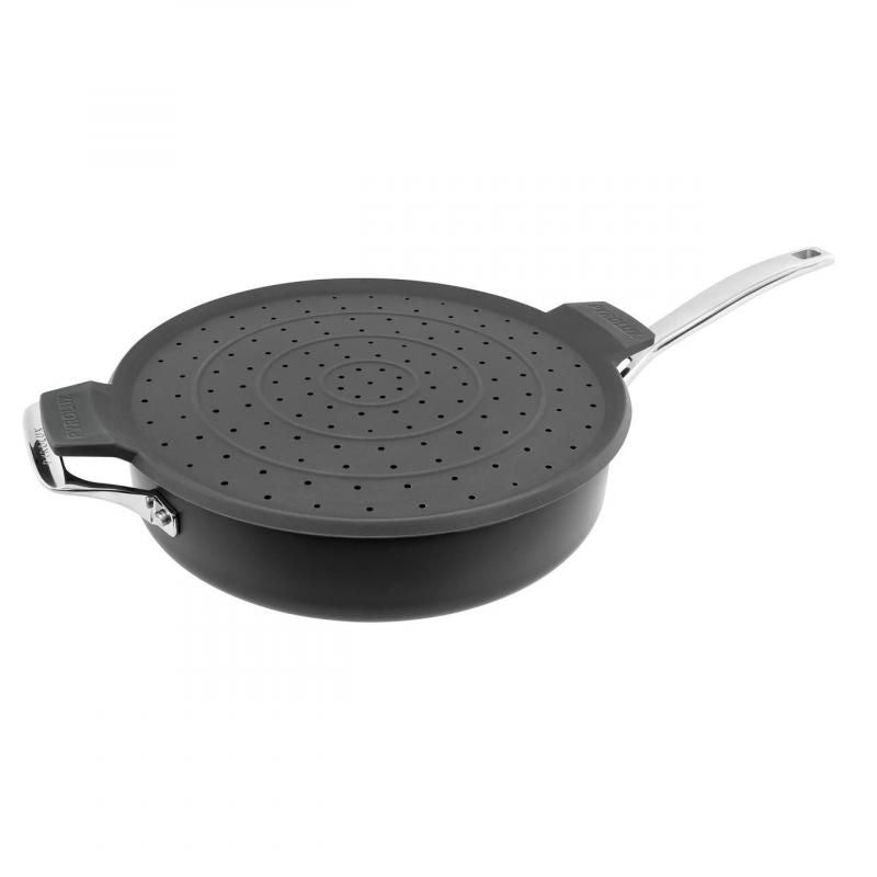 Pyrolux Silicone Splatter Guard - 32cm, non-toxic, fits pots/pans up to 32cm, prevents grease splatter, steam escapes.