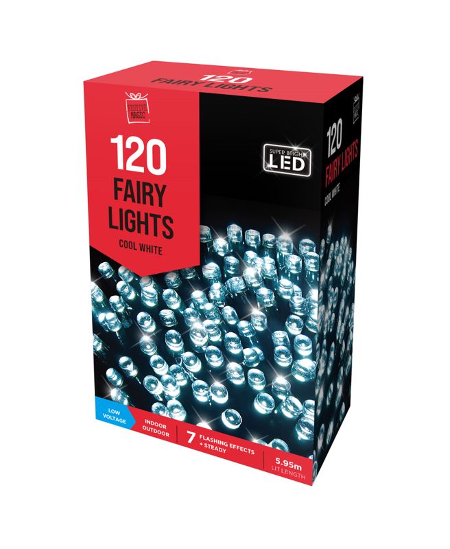 Fairy Lights - Leds Flashing Cool White (120pcs)
