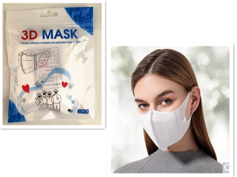Disposable Face Masks - 3d (120pcs)