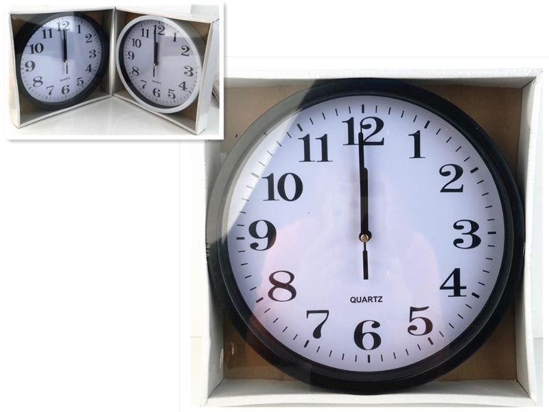 Wall Clock - 25cm (Set of 3)