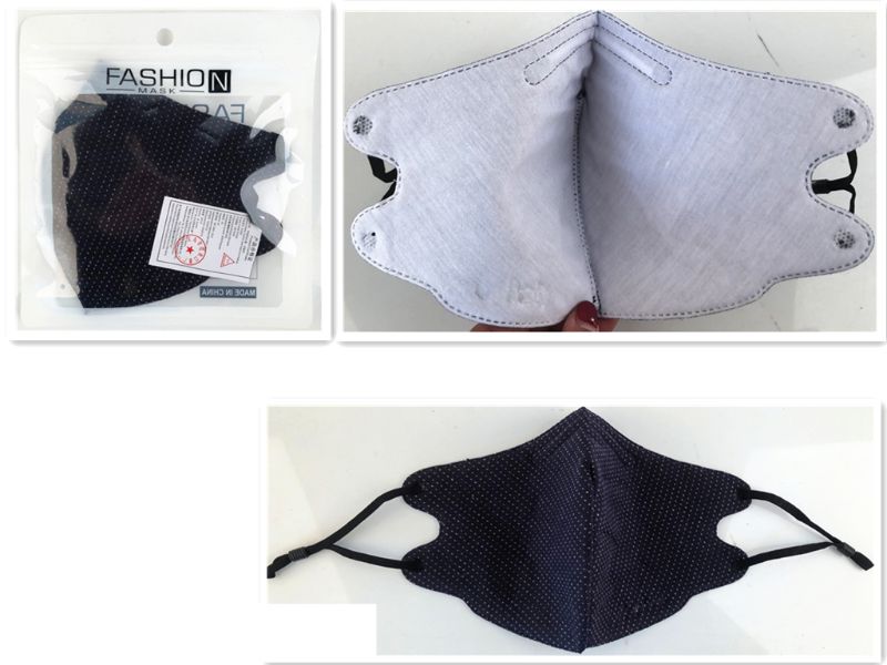 Fabric Face Masks - 11.5 X 14.5 X 18cm (Set of 12)
