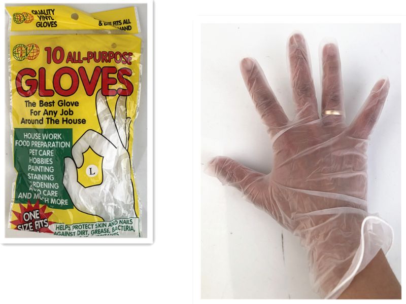 Pvc Gloves - White Large (120pcs)