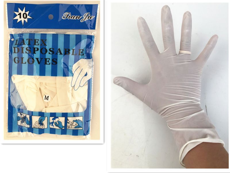 Latex Gloves - White Medium (120pcs)