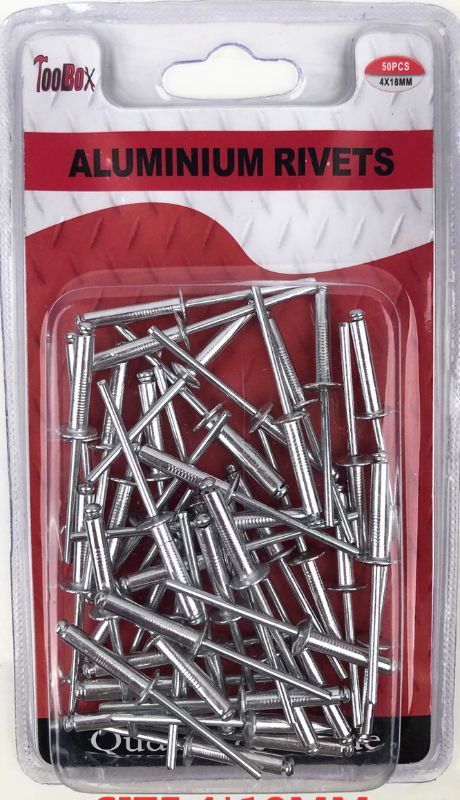 Aluminum Rivets - 4 X 18mm (12 Packs)
