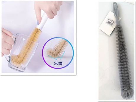 Set of 12 versatile 27cm bottle brushes with durable bristles for effective cleaning of glassware and baby bottles.