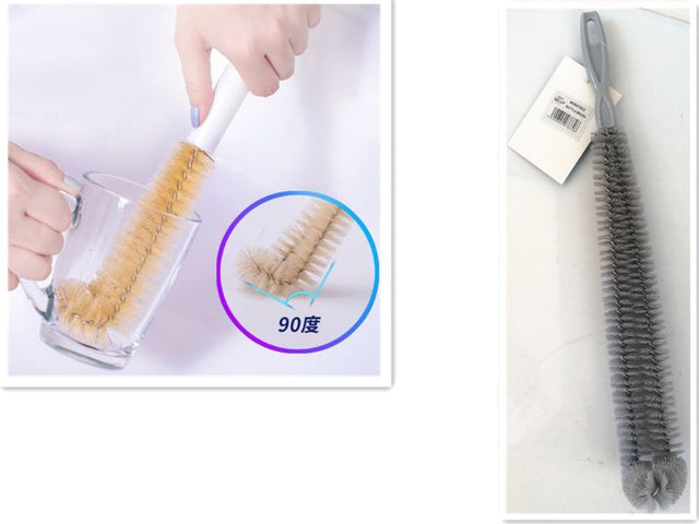 Set of 12 versatile 27cm bottle brushes with durable bristles for effective cleaning of glassware and baby bottles.