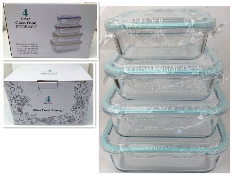 Glass Container (Set of 4)