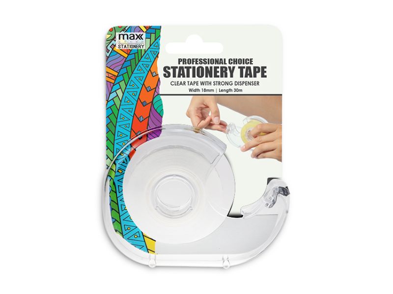 Tape with Dispenser - Crystal Clear 30m (Set of 24)