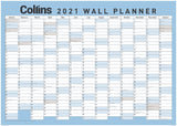 Large Collins Wallplanner unlaminated 700x990mm for odd years, featuring double-sided layout for efficient year-round planning.