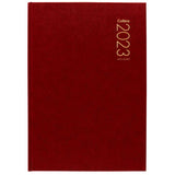 Collins Diary A52 Red Odd Year: elegant 2-days view planner with ribbon marker, durable hard cover, FSC certified.