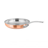 Chasseur Escoffier 26cm induction fry pan with elegant copper exterior, stainless steel interior, and precise heat control.