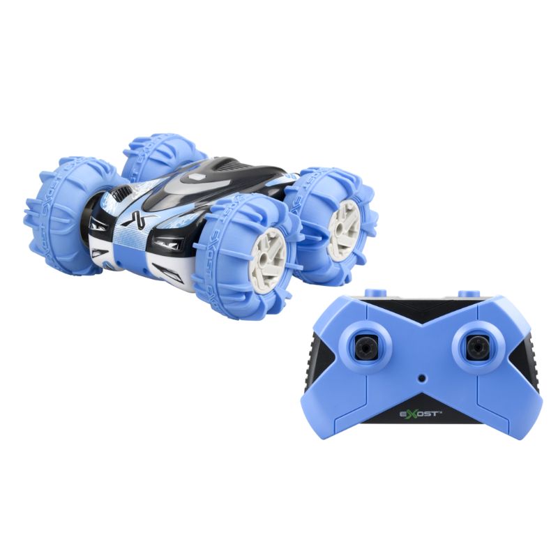 Silverlit Exost - 360 Aquacross RC car, all-terrain, drives on land and water, features dual-side operation and durable tires.