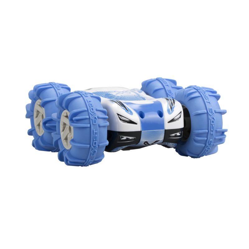 Silverlit Exost - 360 Aquacross RC car, all-terrain performance for land and water with stunts, soft tires, and rechargeable battery.