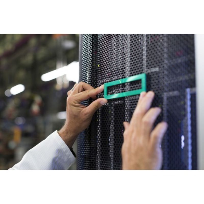 HPE 1U Gen10 Bezel Kit for 1U rack servers, enhances aesthetics, protects equipment, and ensures optimal airflow.