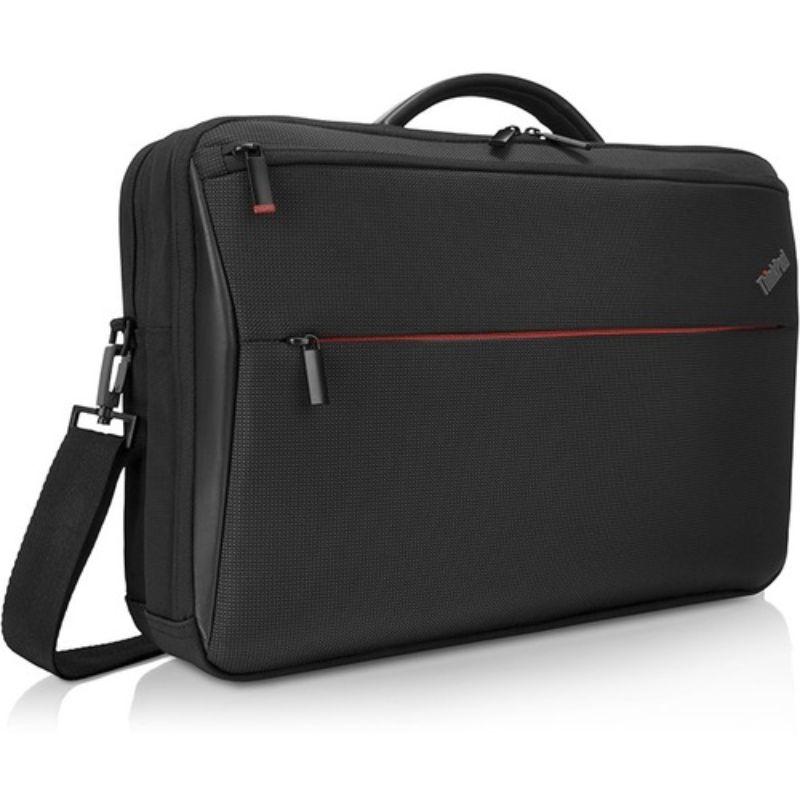 Lenovo Professional Briefcase for 15.6" notebooks, featuring padded pockets, multiple storage, and a trolley strap.