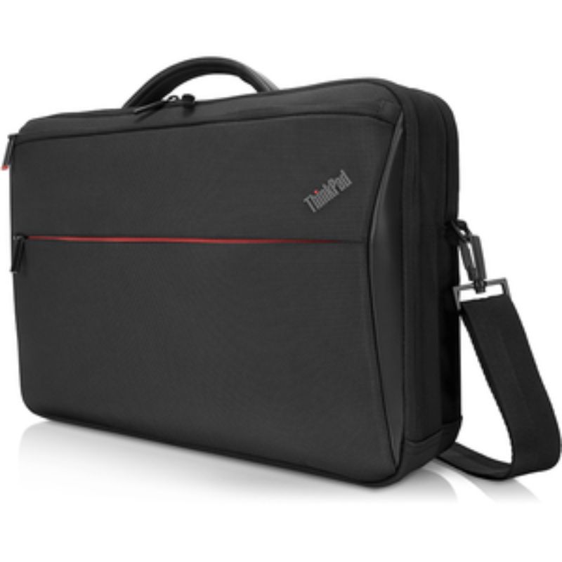 Lenovo Professional Carrying Case for 15.6" notebooks, featuring multiple storage pockets, trolley strap, and comfort handle.