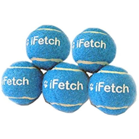 Brightly colored 40 mm balls for small dogs, designed for use with iFetch launchers; durable, engaging, and perfect for fetch play.