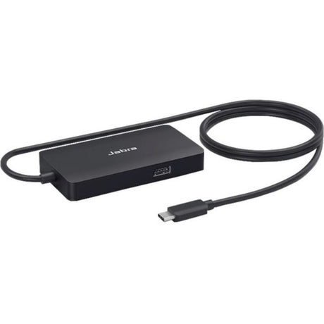 Jabra PanaCast USB Hub USB-C with 45W charging, 4K video output, and multiple ports for enhanced connectivity and productivity.