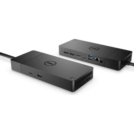 Dell Performance Dock WD19DCS powering workstations with 210W USB-C, dual video support, and fast charging for enhanced productivity.