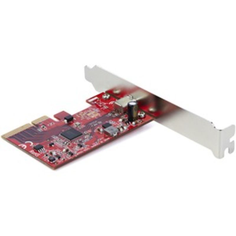 PCIe USB card with USB-C port for 20 Gbps data transfer, compatible with multiple devices and operating systems.