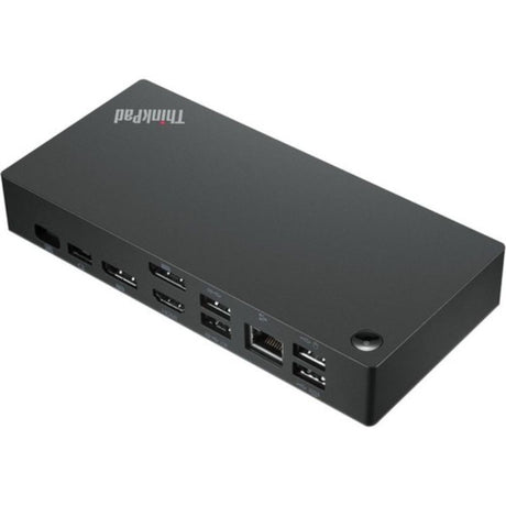 Lenovo ThinkPad USB-C Dock with 135W power delivery and three USB ports for versatile connectivity and enhanced productivity.