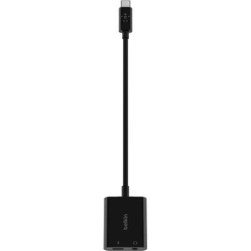 Belkin 3.5mm Audio + USB-C Charge Adapter - Mini-phone/USB-C Audio/Data Transfer