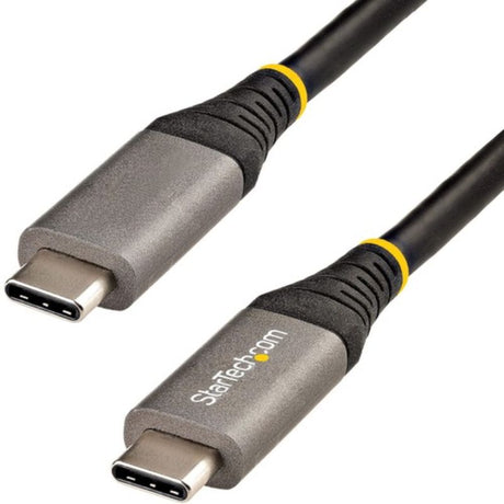 StarTech.com 50 cm USB-C data transfer cable with 10Gbps speed, 5A power delivery, 8K video support, ideal for close connections.