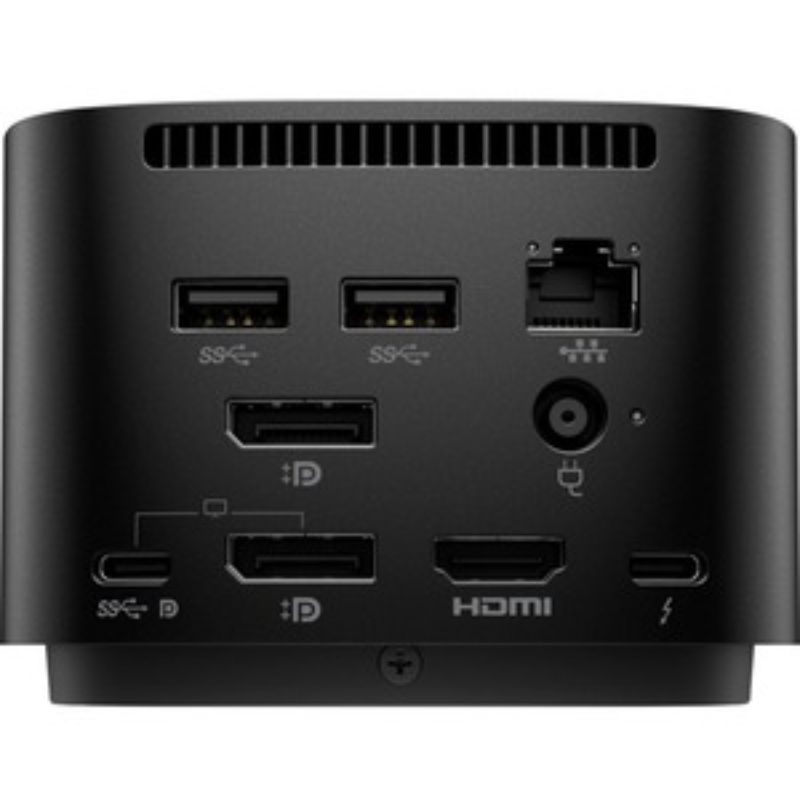 HP Thunderbolt Dock 280W G4 with USB-C connection, supports 4K displays, enhances security and productivity for IT professionals.