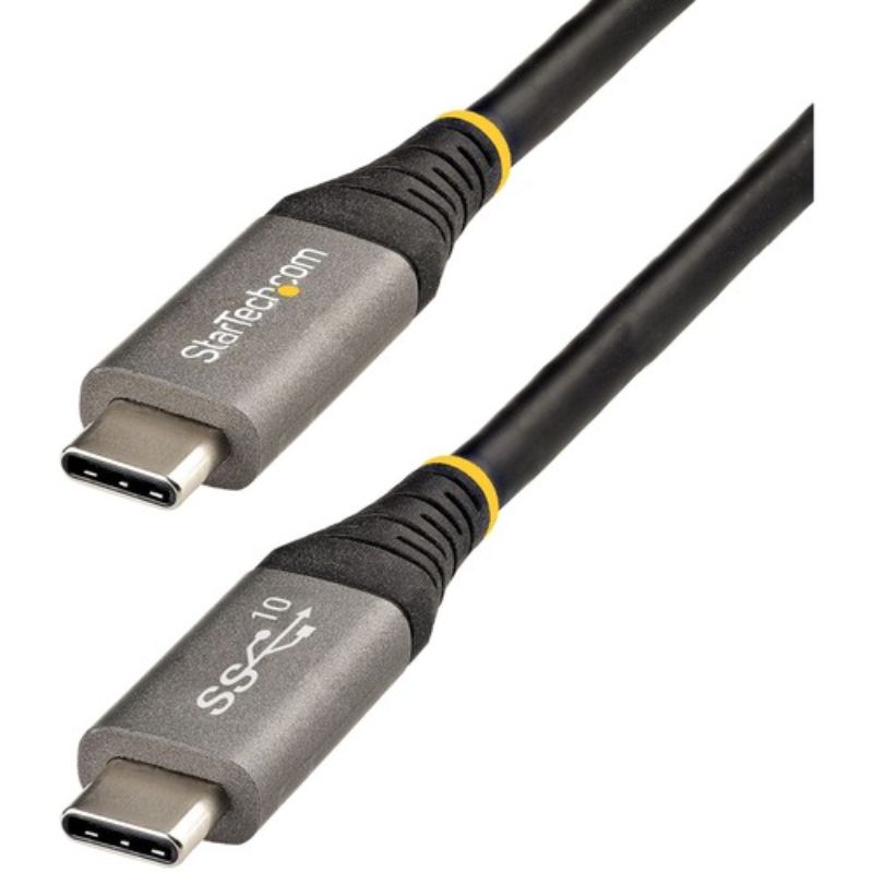 StarTech.com 1m USB-C cable enabling 10 Gbps data transfer, fast charging, and 8K video output for seamless device connectivity.