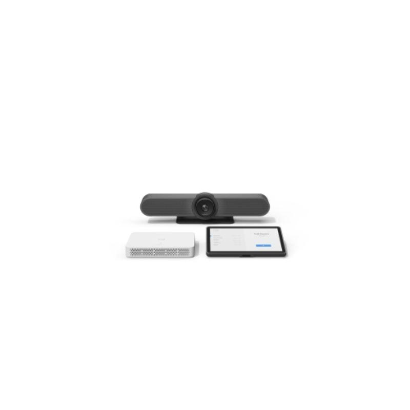 Logitech Meetup, RoomMate, and Tap IP bundle for seamless video conferencing in huddle rooms with 4K video and intuitive controls.