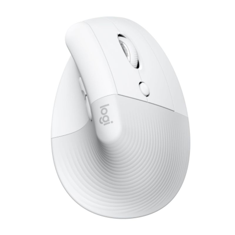 Logitech Lift Mouse - Optical - Wireless - Bluetooth - Pale Gray - USB - 4000 dp