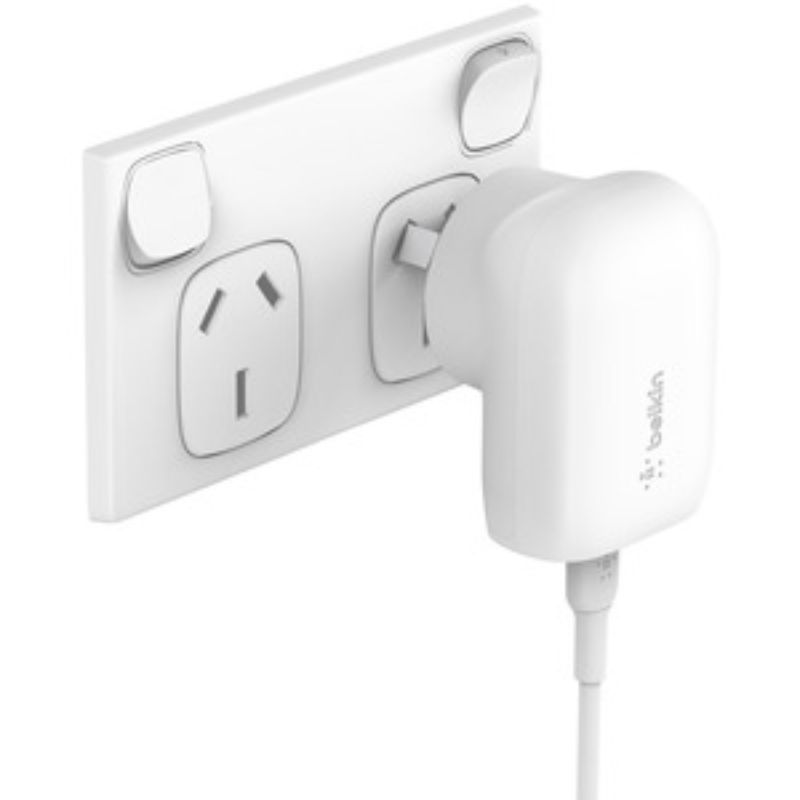 Belkin 30W Wall Charger with PPS + USB-C Cable with Lightening Connector