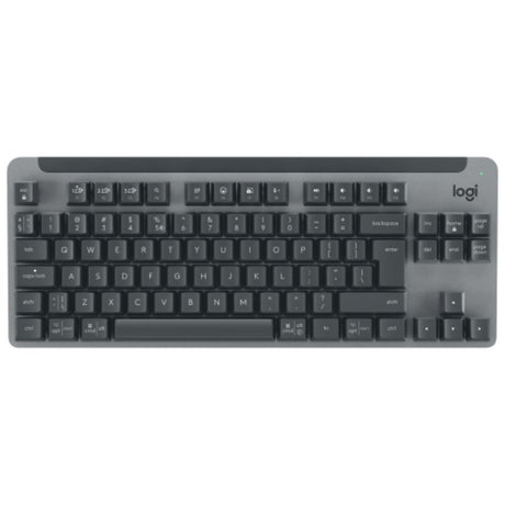 Logitech Signature YR0078 Keyboard: wireless, tenkeyless design with Bluetooth, TTC Red switches, and multi-device connectivity.