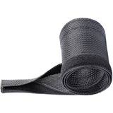 Black 3m flexible cable sleeve with hook-and-loop fasteners for clutter-free cable management in home or office setups.