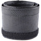 Black 3m flexible cable sleeve featuring hook-and-loop design for easy organization and access to multiple cables.