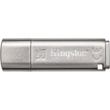 Kingston IronKey Locker+ 50 USB drive, 32GB, with AES encryption and multi-password protection for secure data storage.