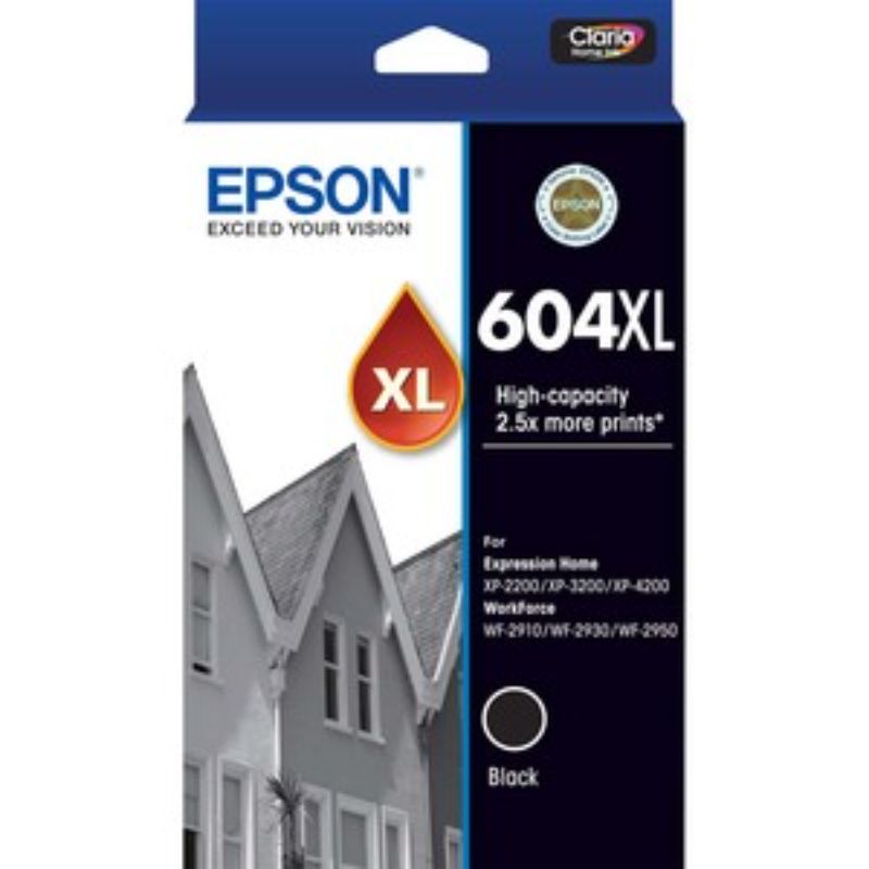 Epson 604XL Original Ink Cartridge - Black - Inkjet - 500 Pages