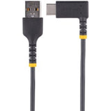 StarTech.com 15cm USB-A to USB-C charging cable with right angle, durable design, fast 3A charging for efficient use.