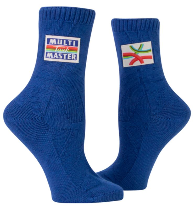 Blue Q Tag Socks - Multitaskmaster Large/Extra-Large