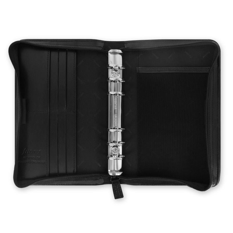 Filofax Metropol Zip Personal in Black, a sleek and durable organizer for efficient daily planning and organization.