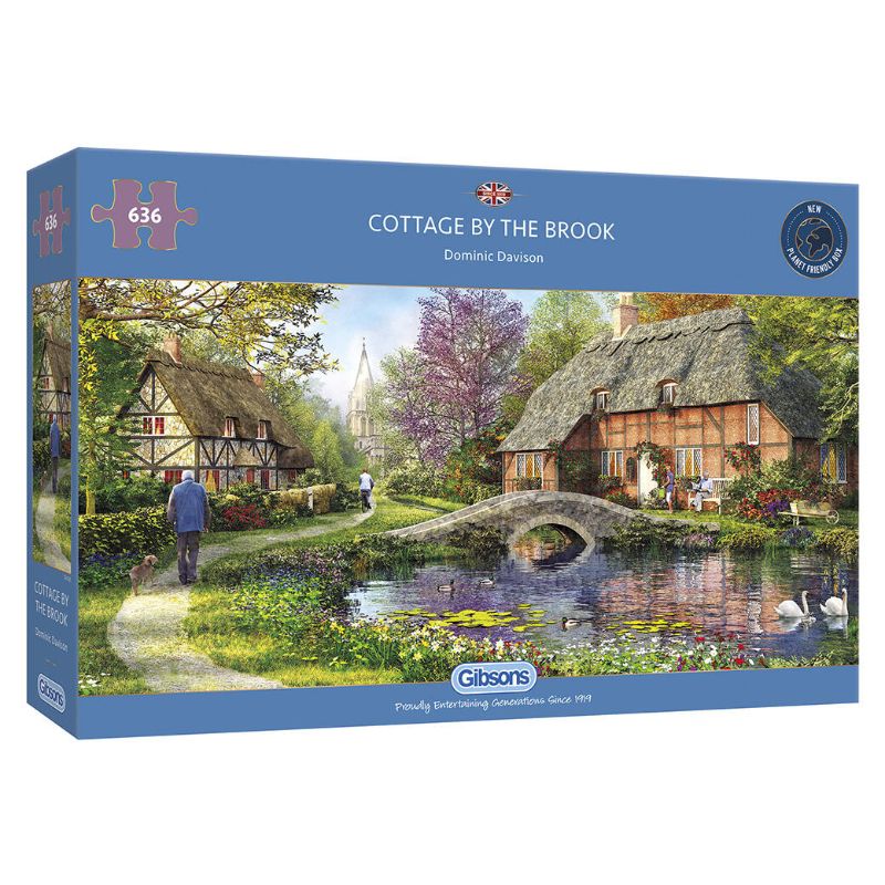 Jigsaw - Gibsons: Cottage By The Brook (636pc)